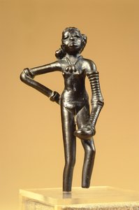 Postava mladého tanečníka, z Mohenjo-Daro, údolí Indus, Pákistán, 3000-1500 př.nl (bronz)